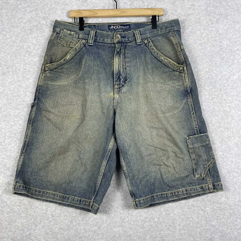 JNCO Cooper Carpenter Jorts Mens 36 Shorts Y2K Skater Grunge Streetwear - Picture 1 of 16